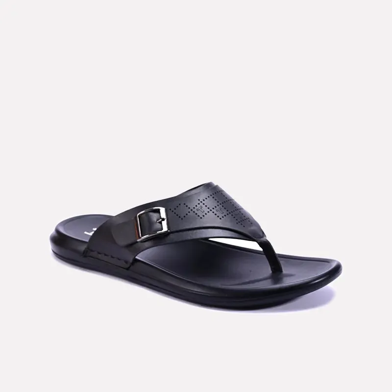 Simple Slip Beach Comfort Sandals Dalton Black Flip Flops 0150876