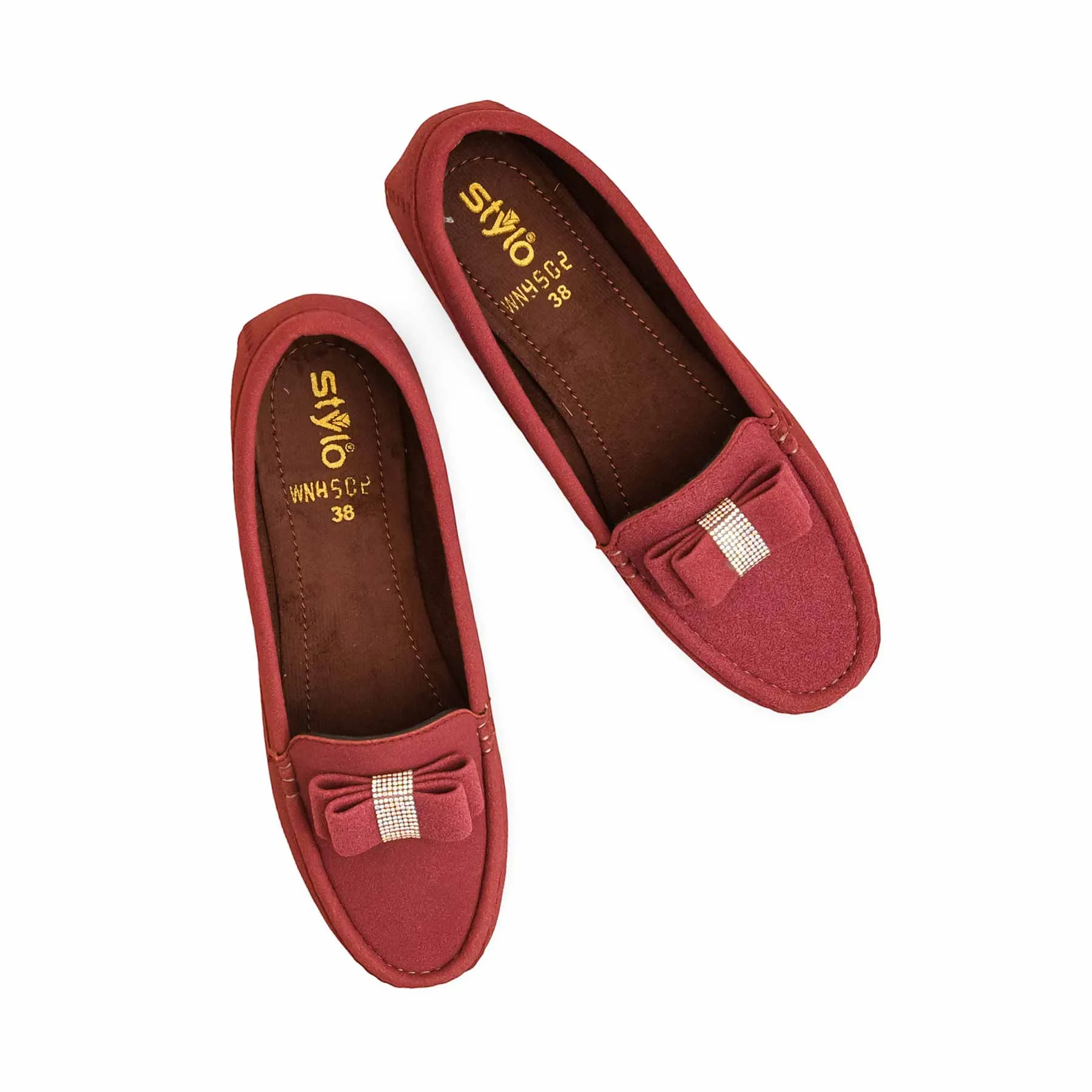 Maroon Moccasin WN4502 Leisure Day
