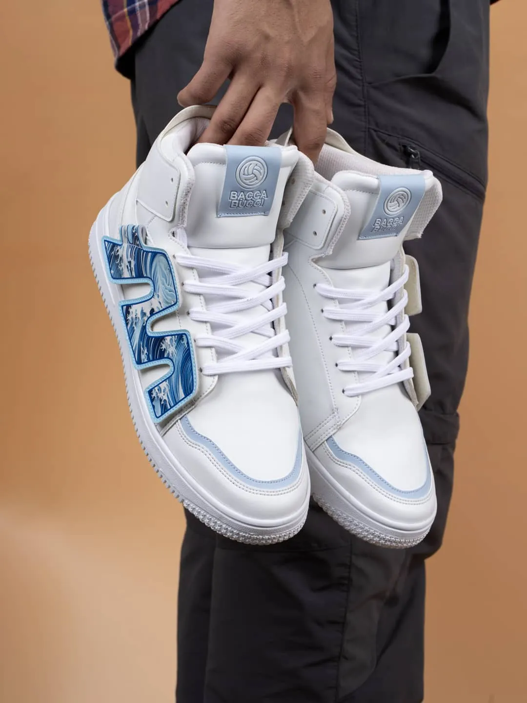 Bacca Bucci High-Top PATCH-PLAY Men's Sneakers Game Edge Tone Play