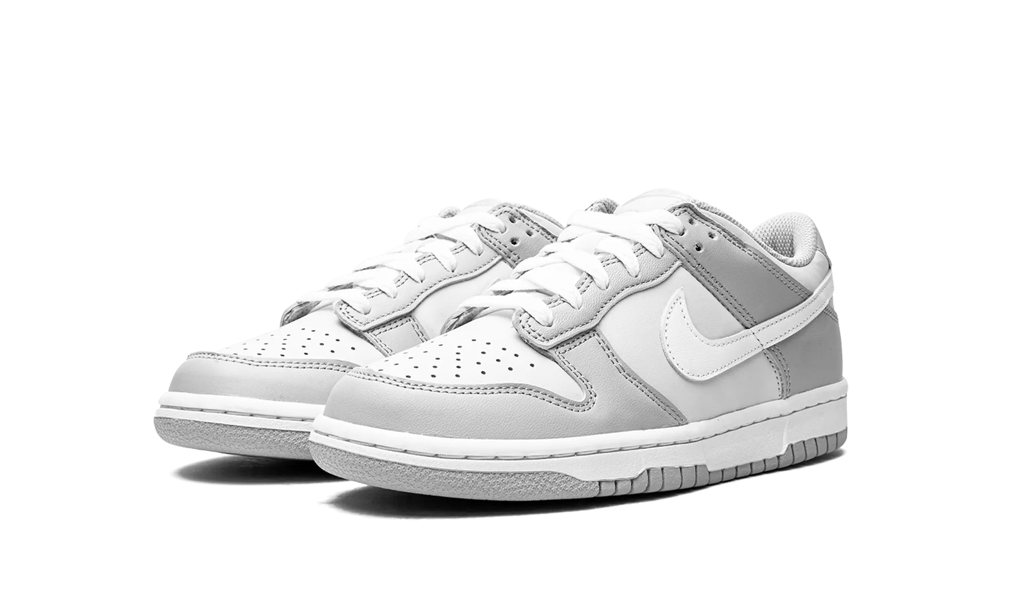 DUNK LOW (GS) "Pure Platinum" Versatile Design Cushioned Upper