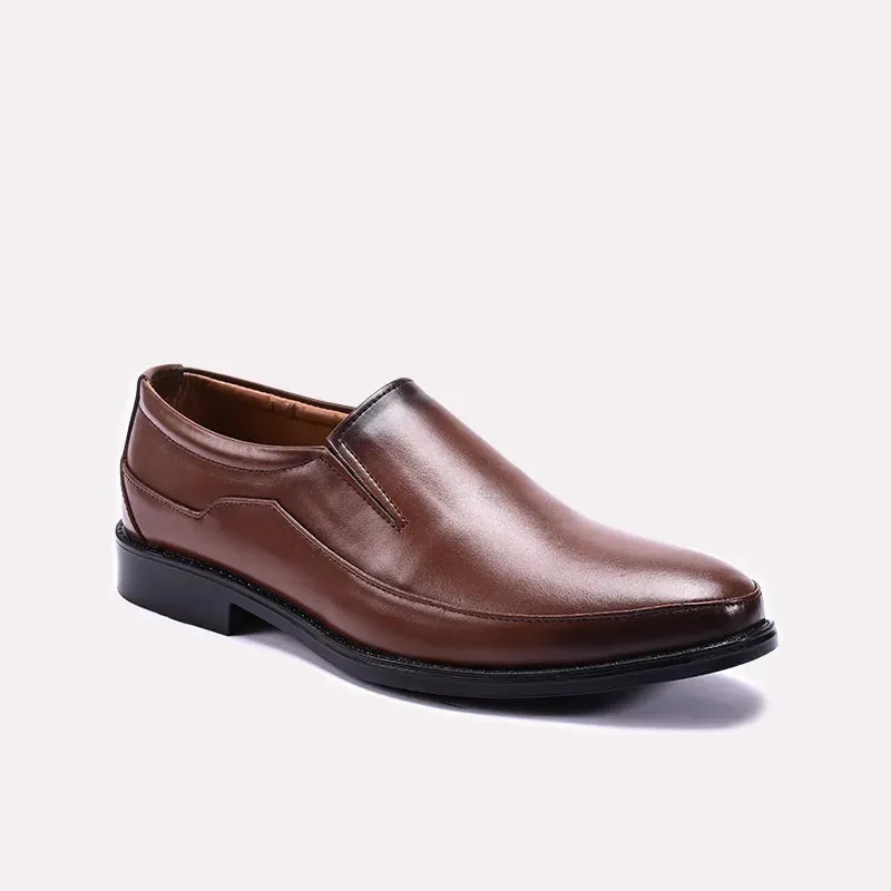 Brown Slip On Dress Shoes 0110703 Easy Transitions