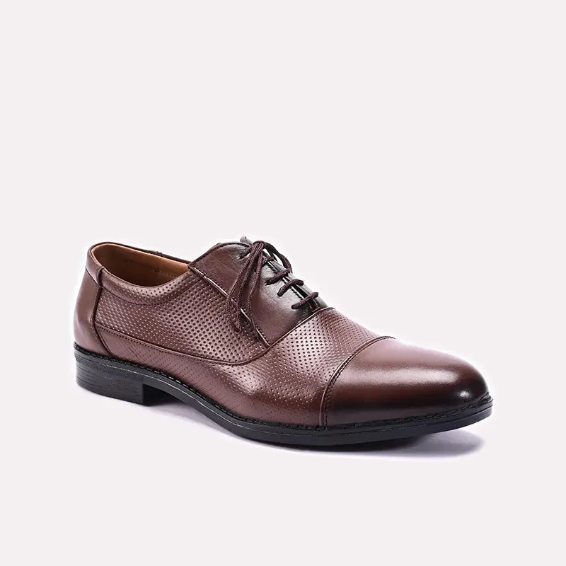 Fashion Neutral Mustard Cap Toe Oxford Shoes 0110182