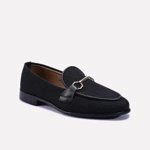 Simple Aesthetic Black Horsebit Mens Formal Shoes 0111226