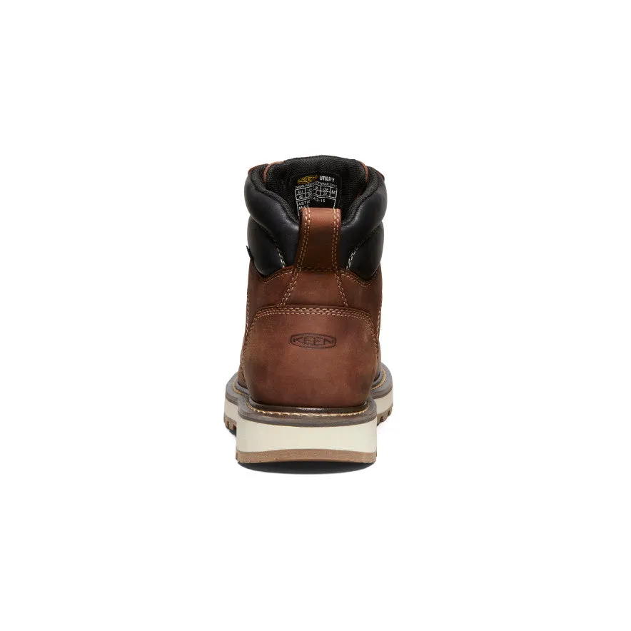 Men's Cincinnati 6" Waterproof 90?? Heel Boot (Carbon Toe)  |  Tuscan Red/Sandshell Pull On Style