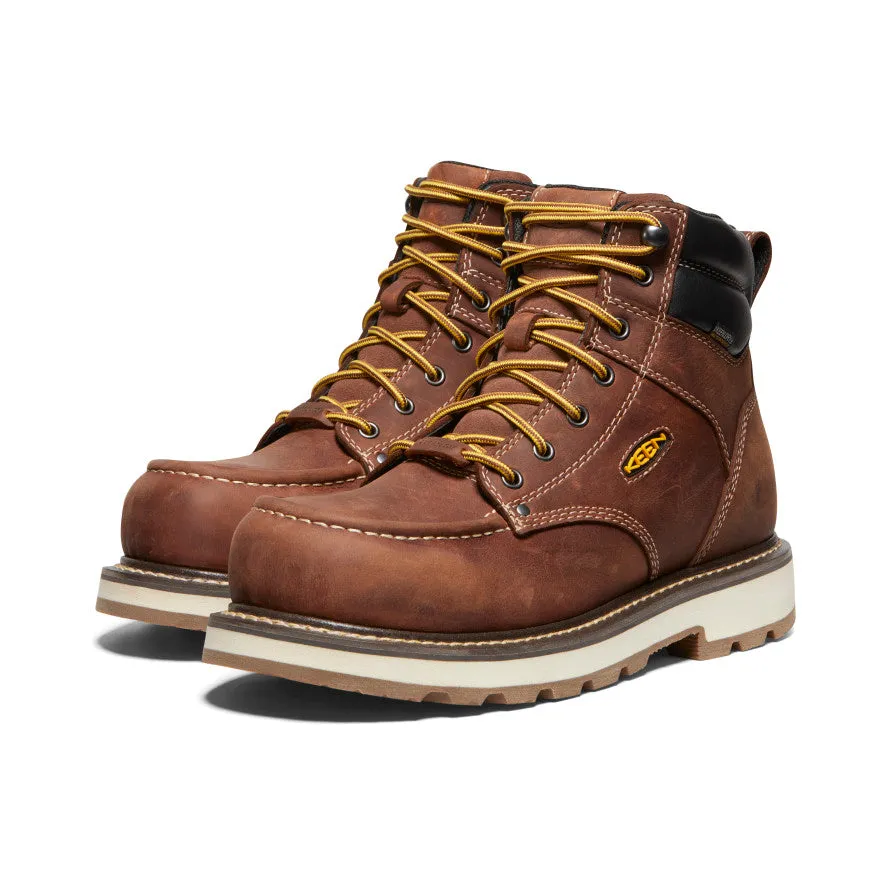 Active Adventures Low Profile Windy Weather Men's Cincinnati 6" Waterproof 90?? Heel Boot (Carbon Toe)  |  Tuscan Red/Sandshell