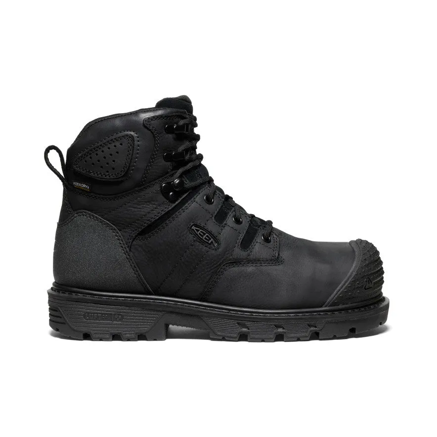 Deep Grooves Active Lifestyle Men's Camden 6" Waterproof Boot (Carbon Toe)  |  Black/Black