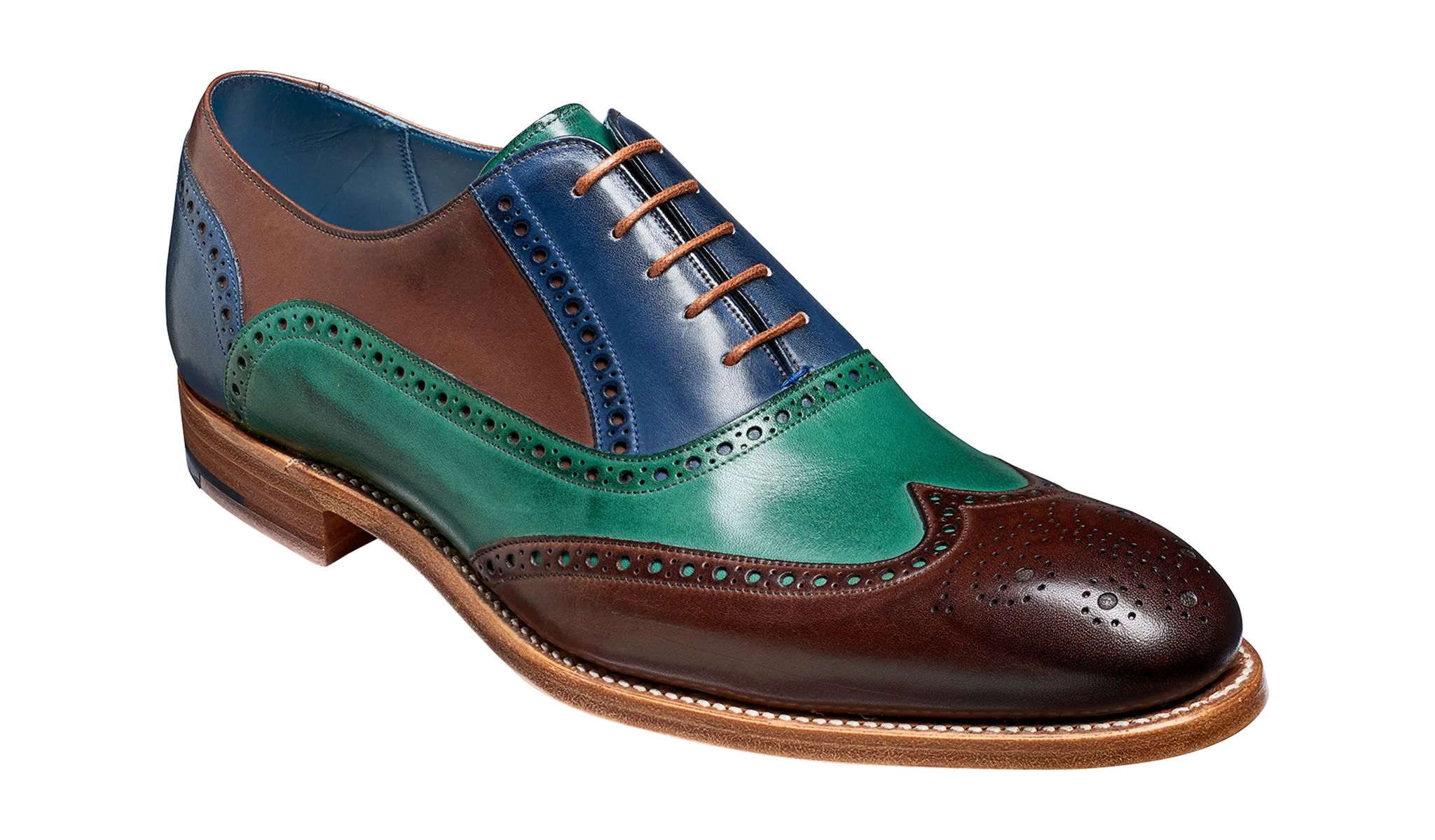Valiant Multi - Ebony / Green / Blue Hand Painted Busy Schedule