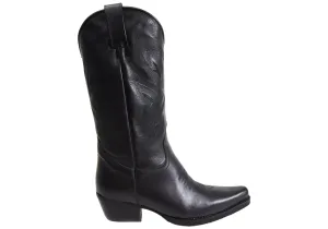 Silent Glam D Milton Delilah Womens Comfortable Leather Western Cowboy Boots