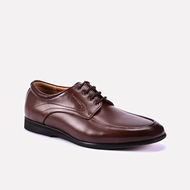 Easy Breath Photo Ready Pember Brown Lace Up Dress Shoes 0111233