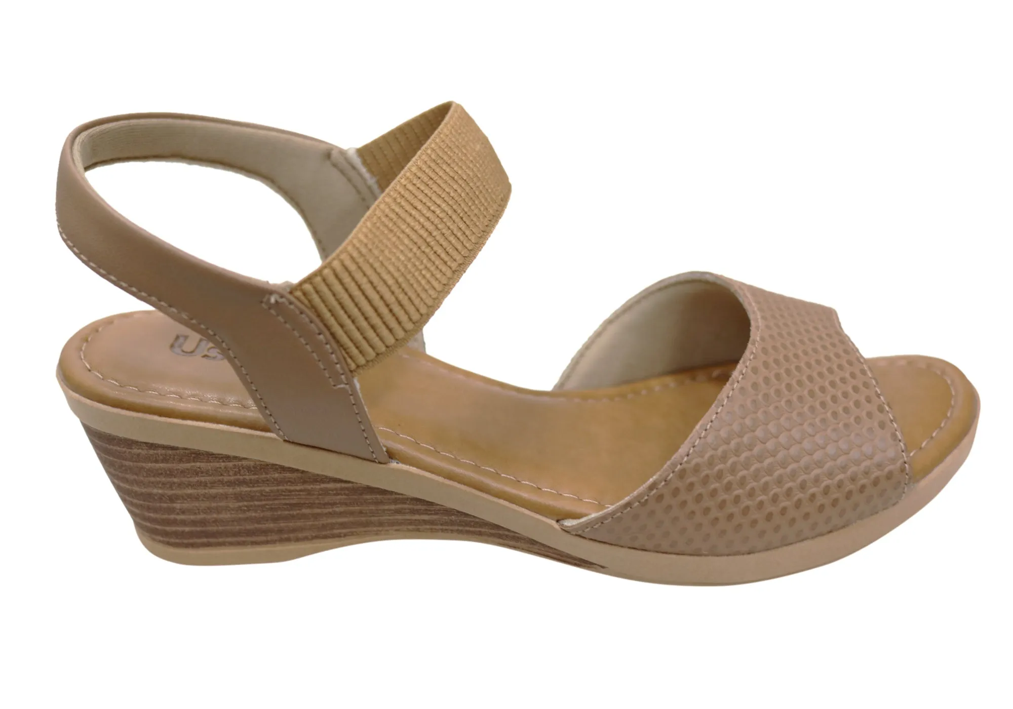 Light Outdoor Shoes Usaflex Adira Womens Comfortable Leather Sandals Made In Brazil