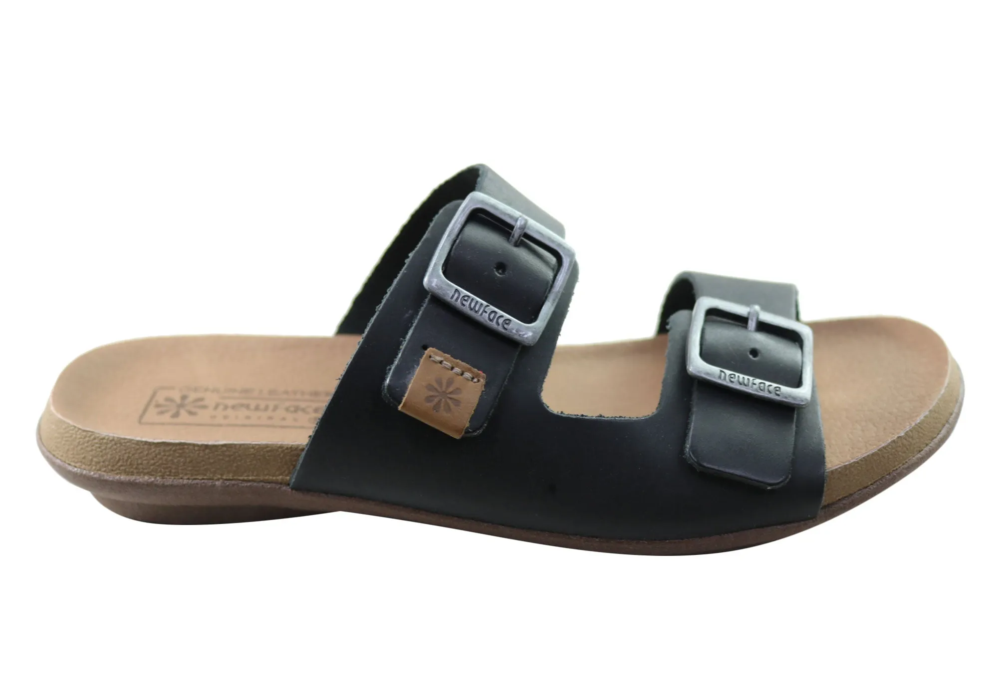 Urban Gear New Face Silvan Womens Comfort Leather Slides Sandals Made In Brazil