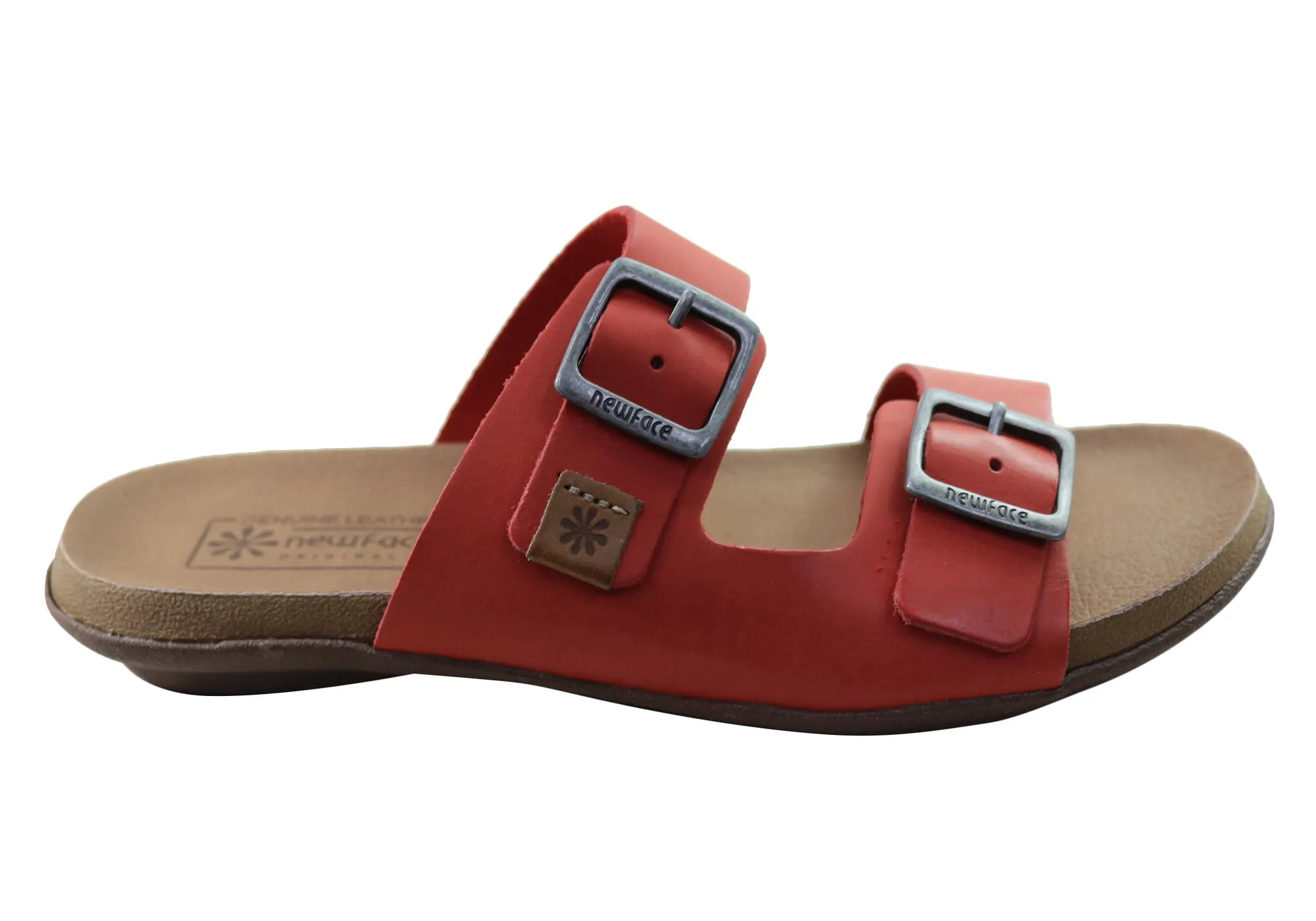 Chill Walk New Face Silvan Womens Comfort Leather Slides Sandals Made In Brazil