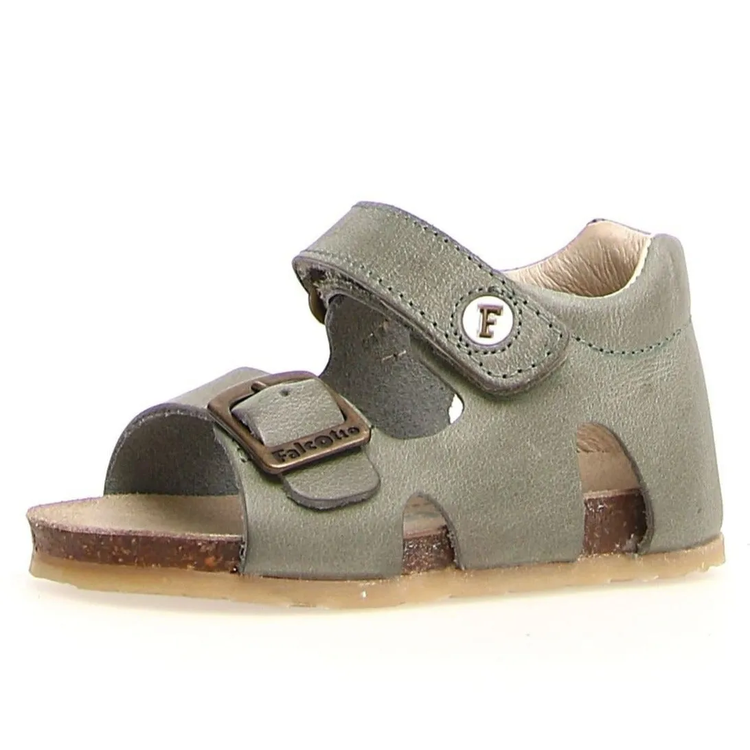 Suede Falcotto Bea Boy's and Girl's Sandals - Sage