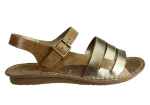 light shoes Andacco Aprili Womens Comfortable Flat Leather Sandals Made In Brazil