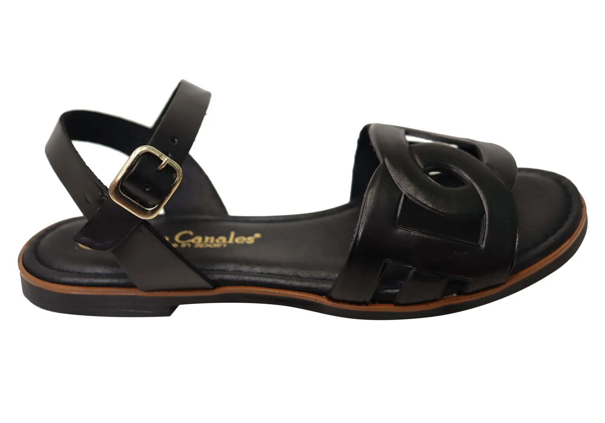 All Fit Slide Fit Lola Canales Corin Womens Comfortable Leather Sandals Made In Spain