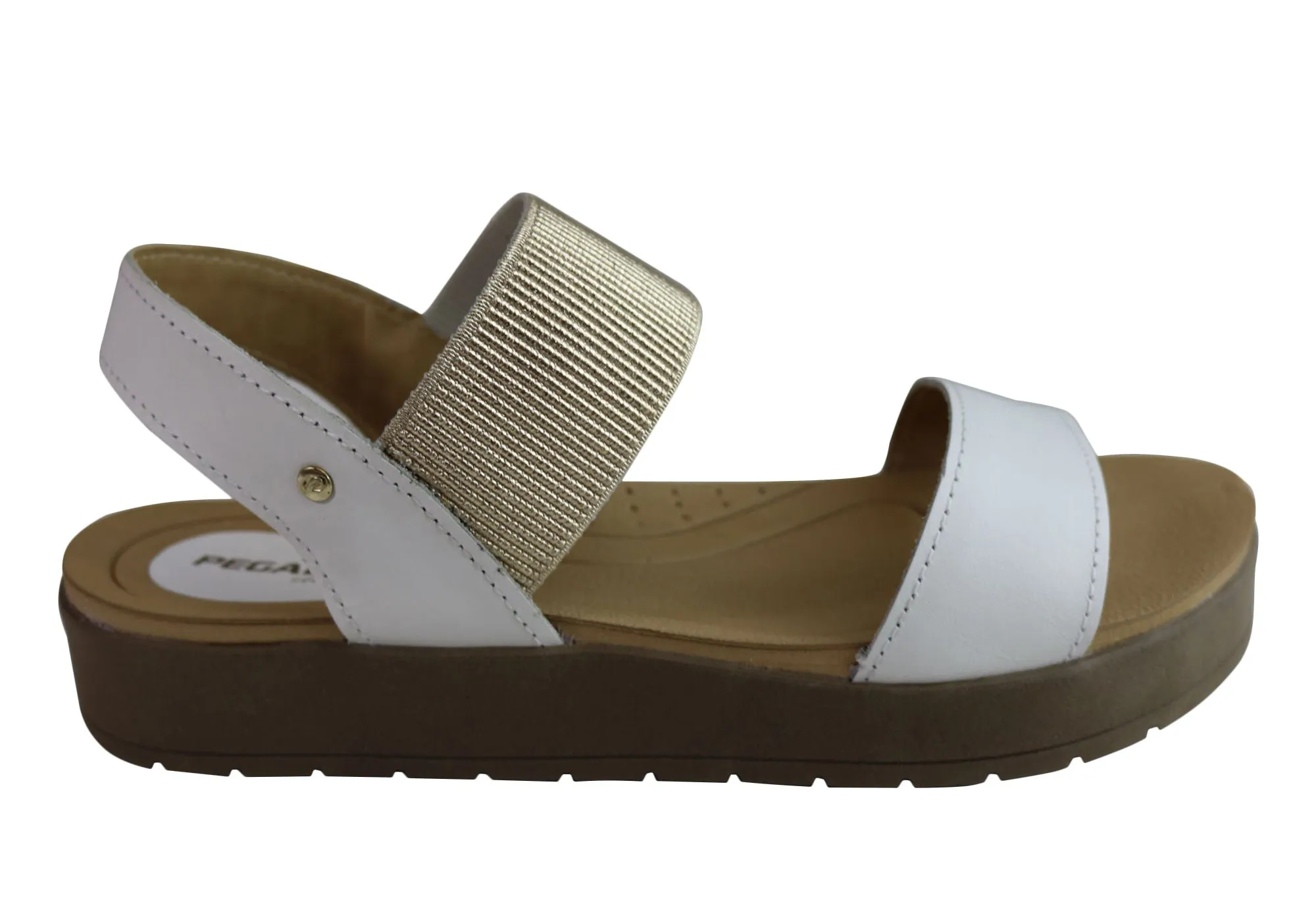 Active Footwear Comfortable beach sandals Pegada Rosie Womens Comfort Cushioned Leather Sandals Made In Brazil
