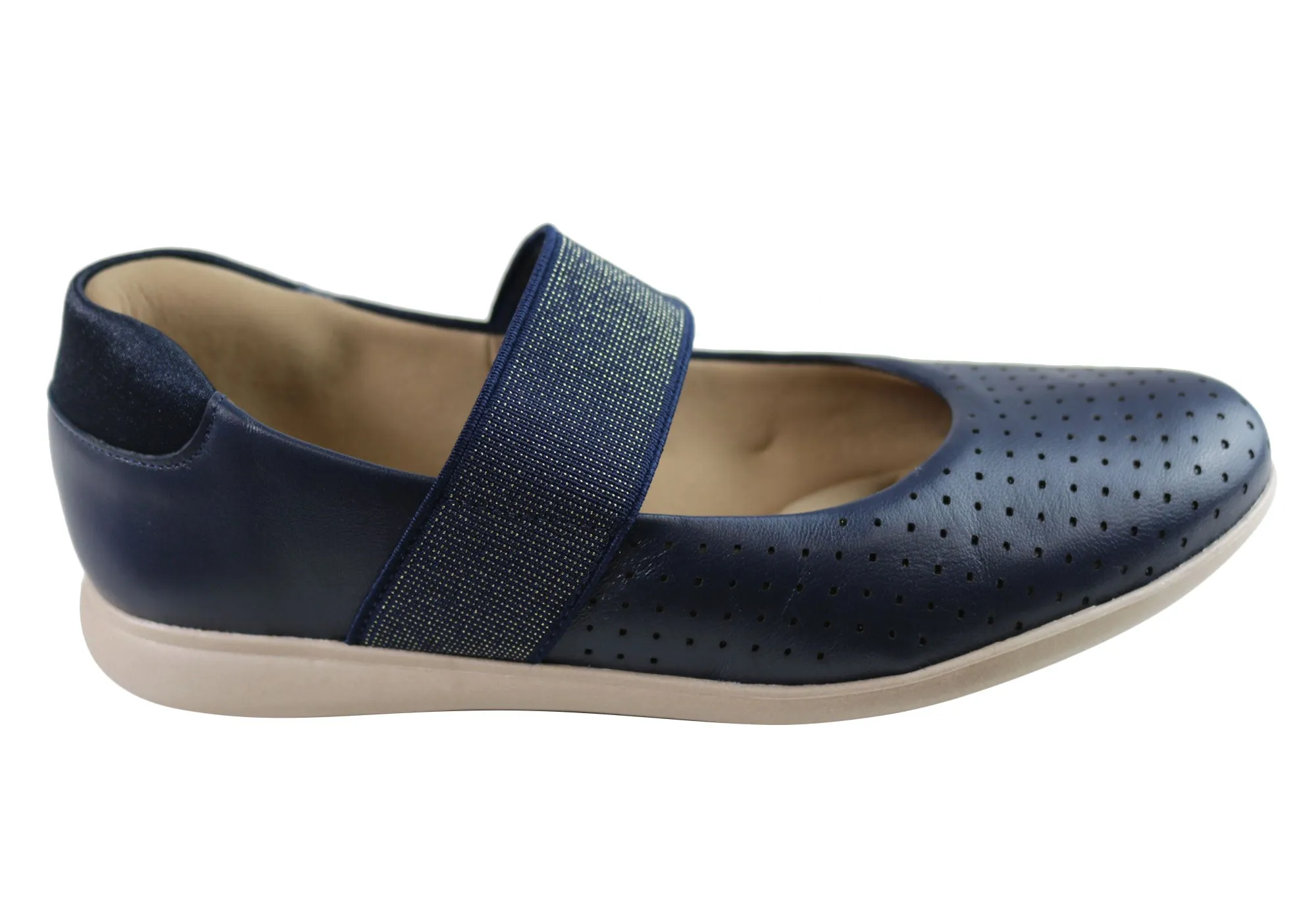 Usaflex Cecilia Womens Comfortable Leather Shoes Made In Brazil Club Edge