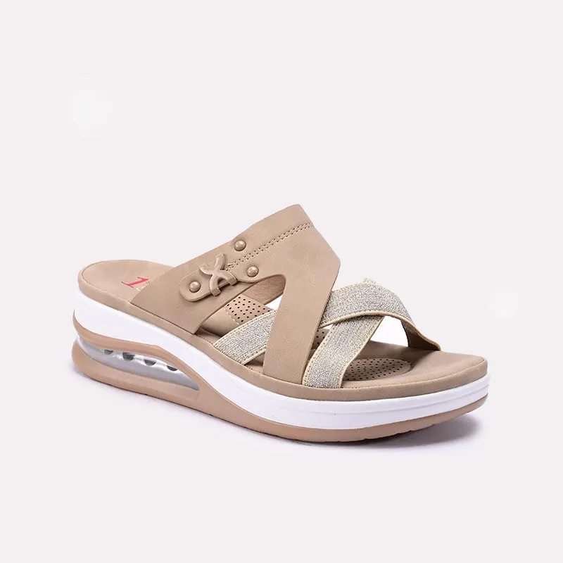 Womens Fawn Casual Slippers 0413417 Cushioned Base Health Focused