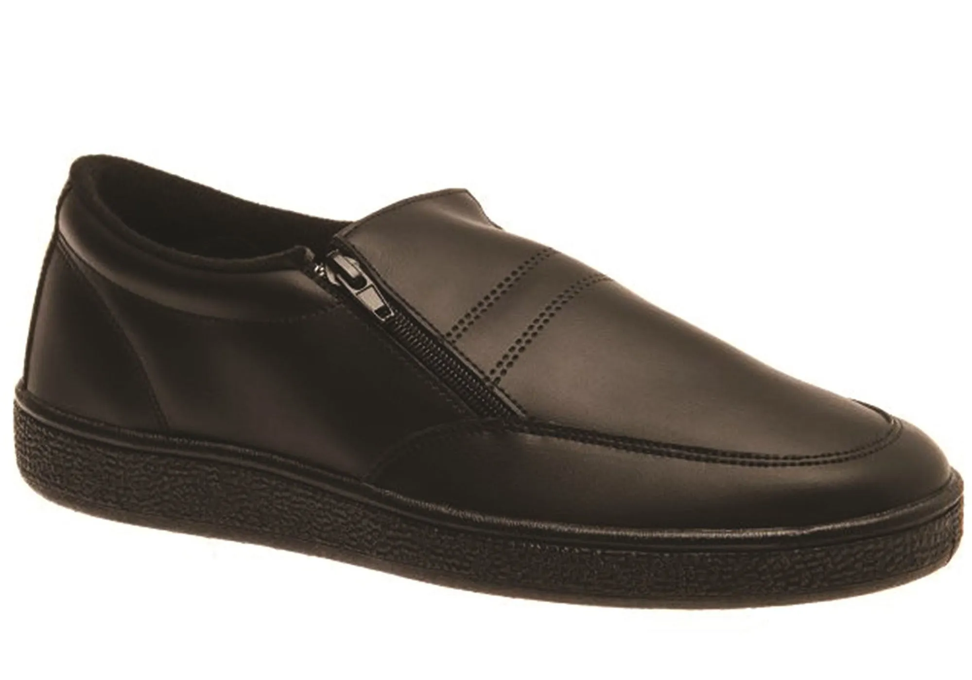 Grosby Arnie Mens Comfortable Twin Zip Casual Shoes Port Path Break Walk