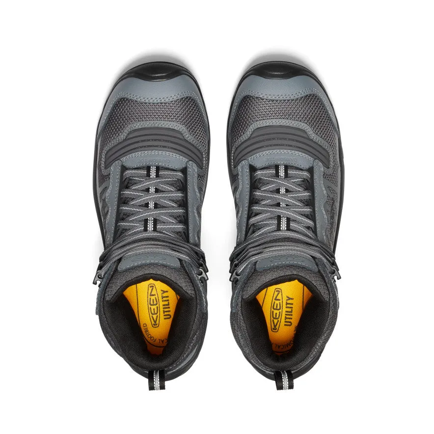 Comfort collar Closed Toe Design Men's Reno Mid Waterproof (Carbon Toe)  |  Magnet/Black