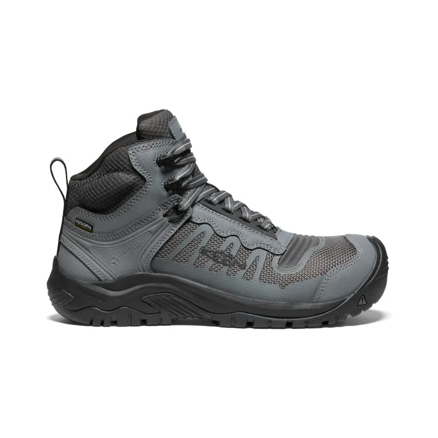 Shock Absorbing Comfort Seeker All Weather Urban Traveler Men's Reno Mid Waterproof (Carbon Toe)  |  Magnet/Black