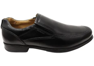 Pegada Ian Mens Comfortable Brazilian Leather Slip On Dress Shoes Sturdy Made