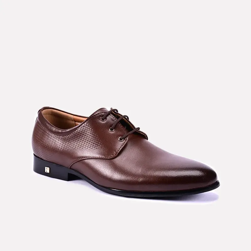 Eton Brown Oxford Shoes 0111230 Prestige Fit