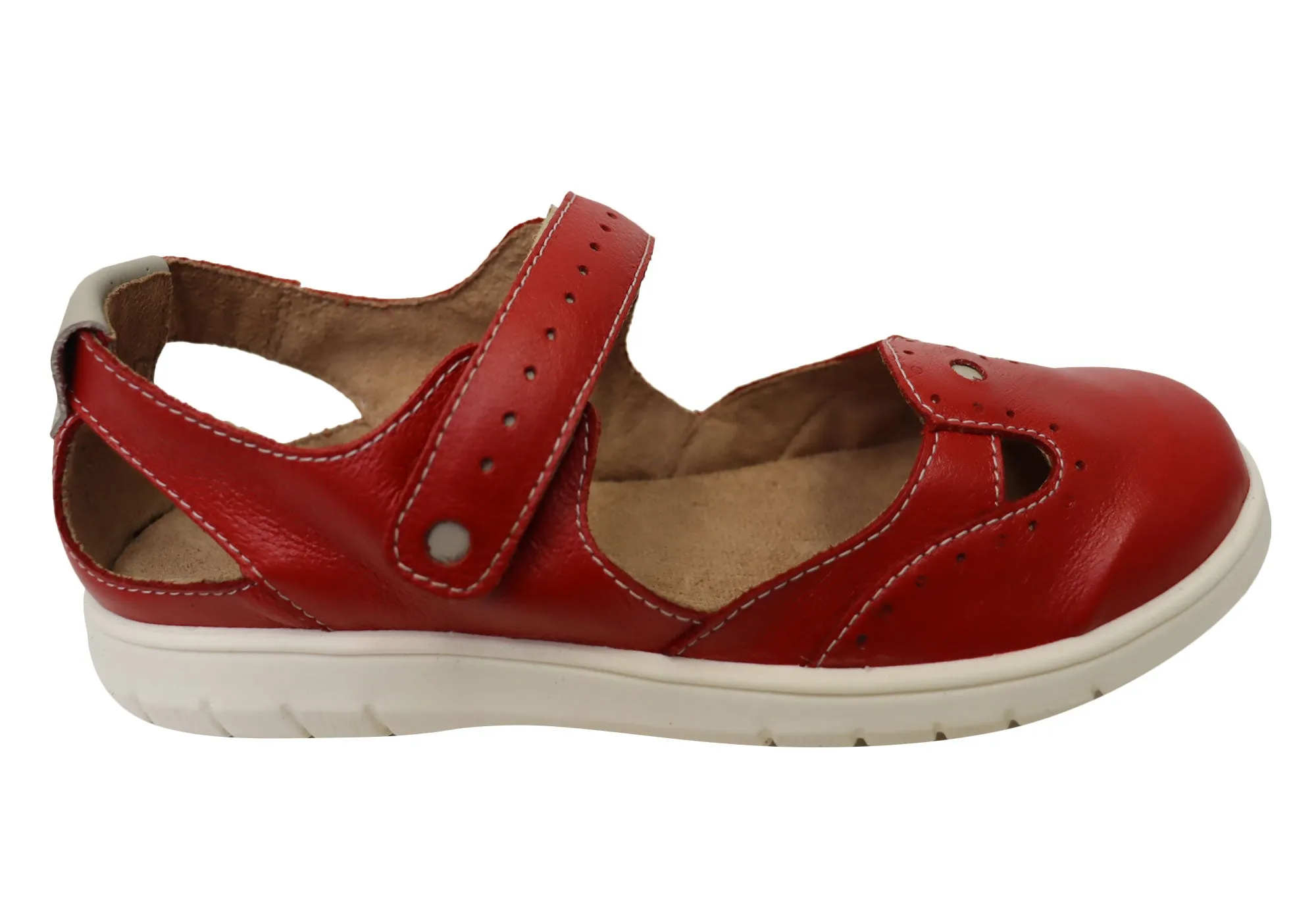Balatore Mimosa Womens Comfortable Brazilian Mary Jane Leather Shoes King Strong Low Profile
