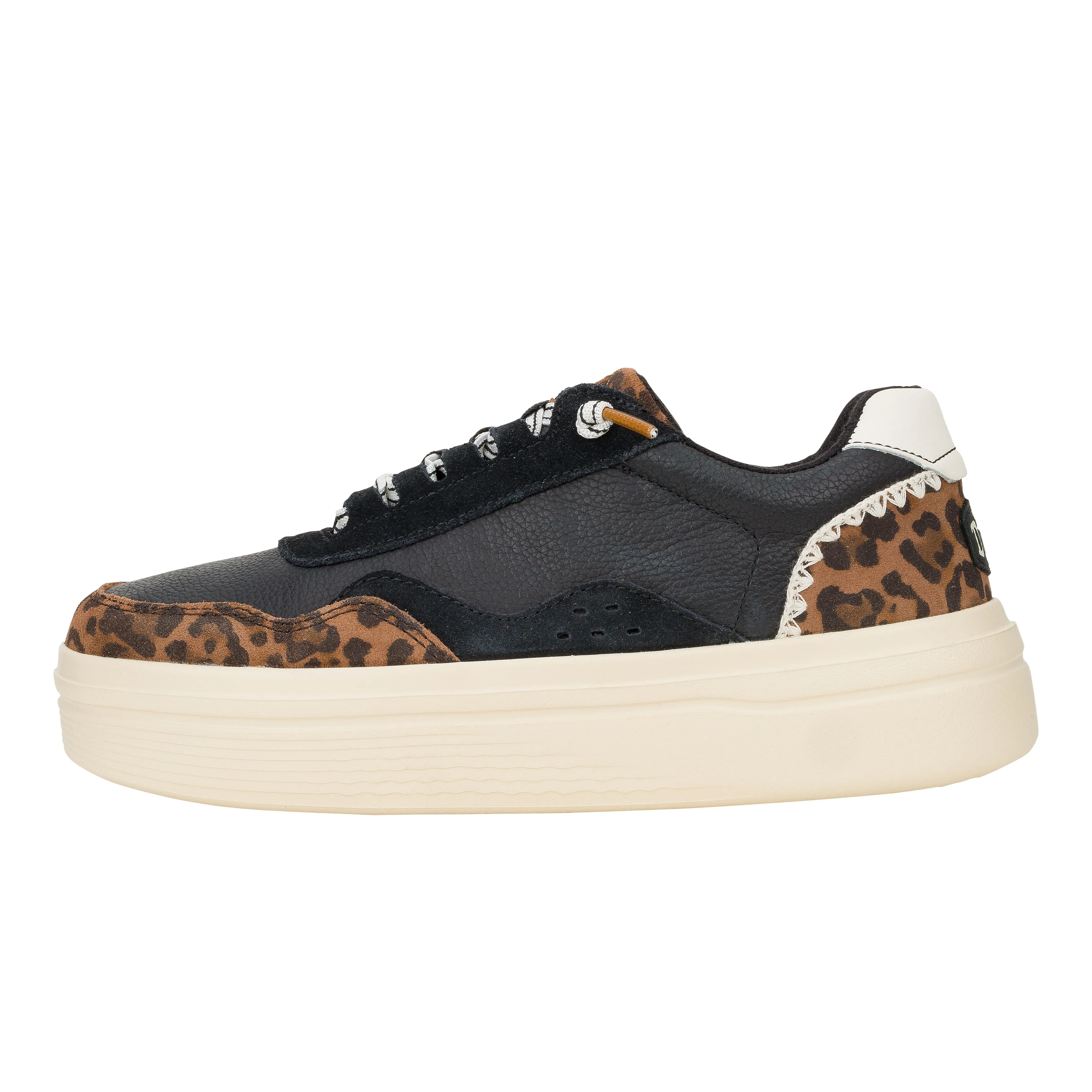 Recycled Polyester Walk Time Hudson Lift Luxe - Black/Leopard