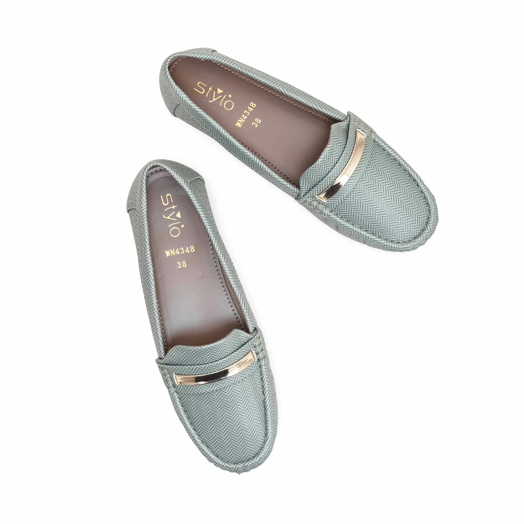 Green Moccasin WN4348 Long Stroll