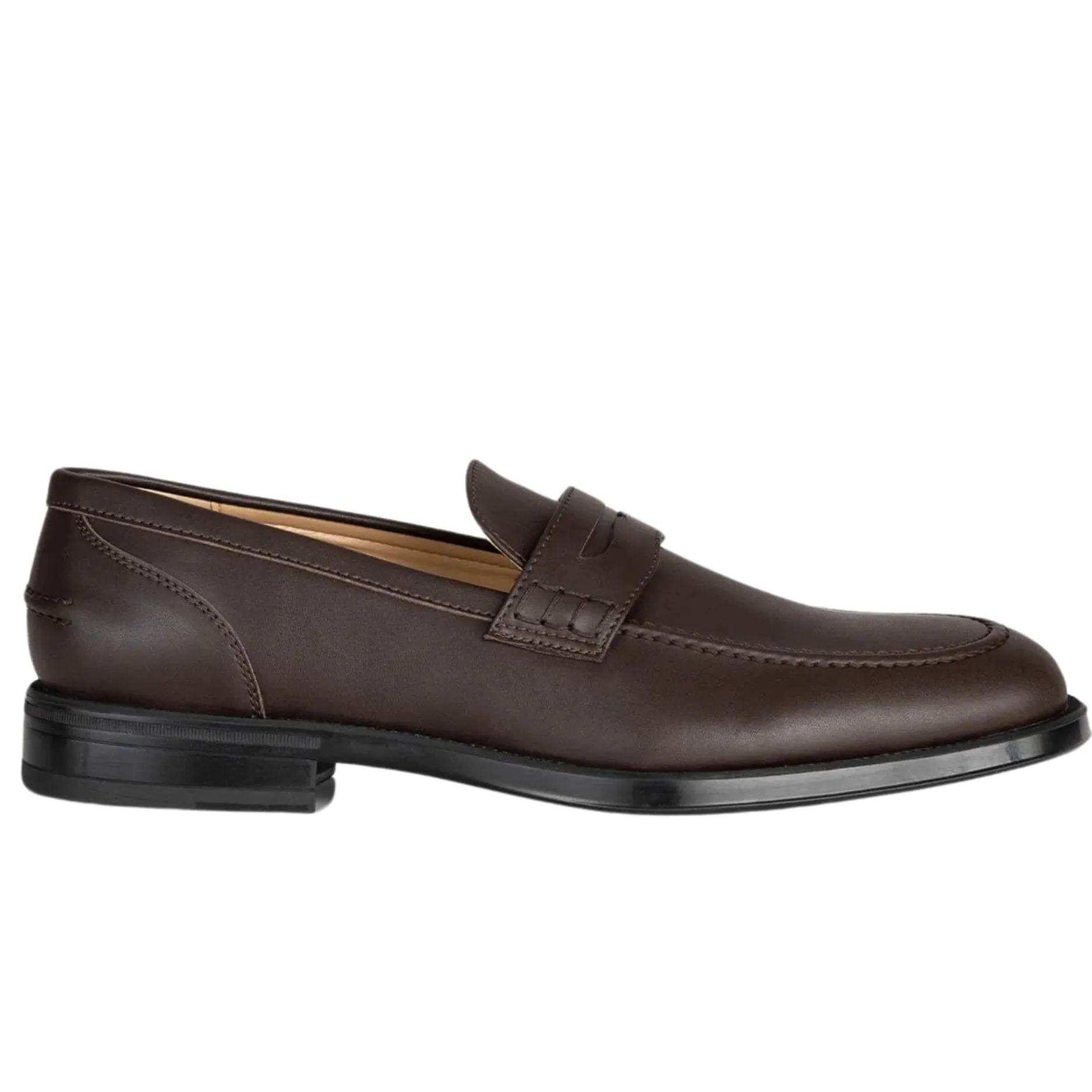 Reinforced Leather Touch Men's vegan loafer by Solari Milano - black or brown