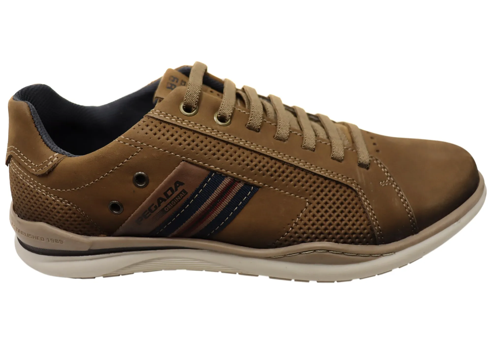 Pegada Transit Mens Leather Slip On Casual Shoes Made In Brazil Lined Inside Event Step