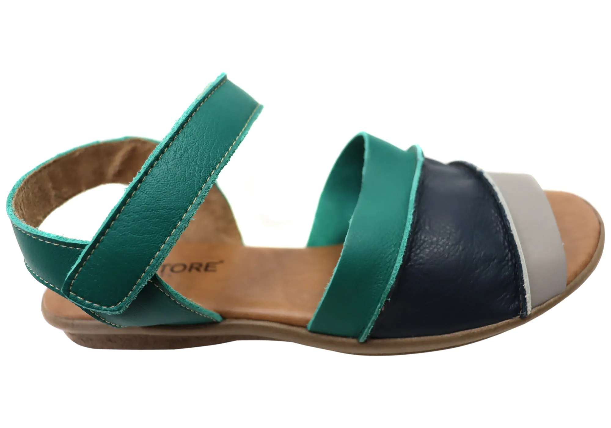 Durable And Comfortable Balatore Joanna Womens Comfortable Leather Sandals Made In Brazil