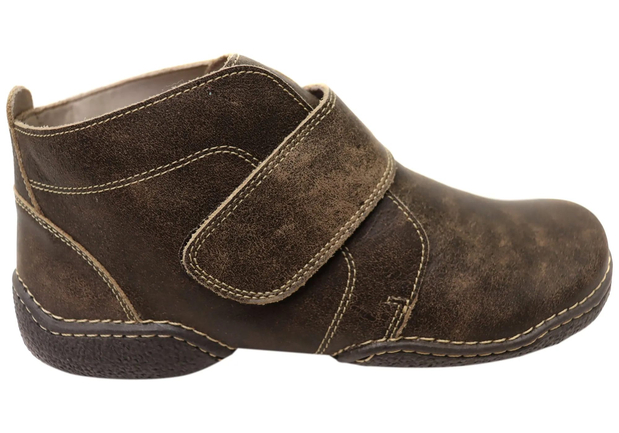 J Gean Zoey Womens Comfortable Leather Ankle Boots Made In Brazil Snow protection Cushioned Step All Day Wear
