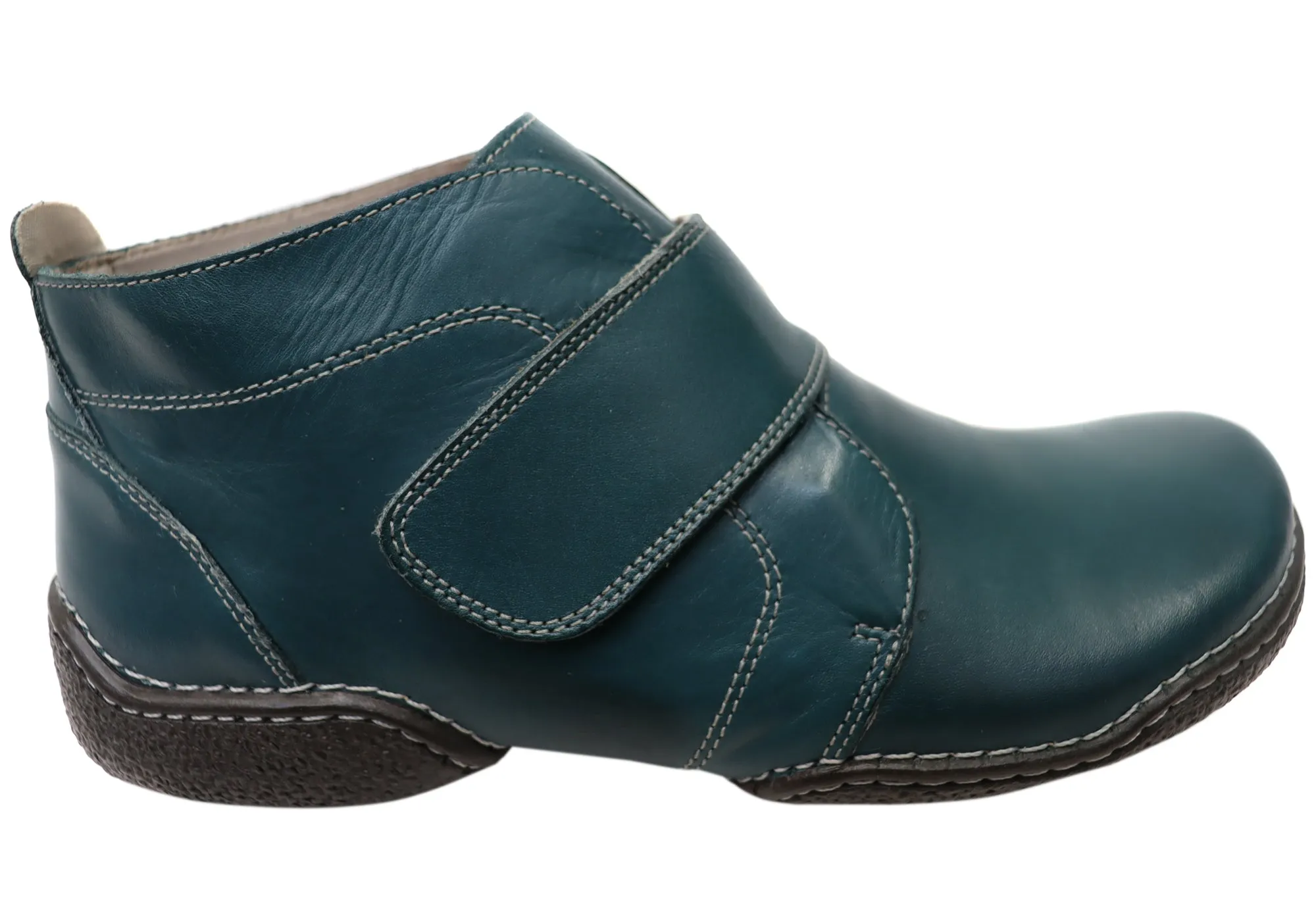 J Gean Zoey Womens Comfortable Leather Ankle Boots Made In Brazil Heat resistant