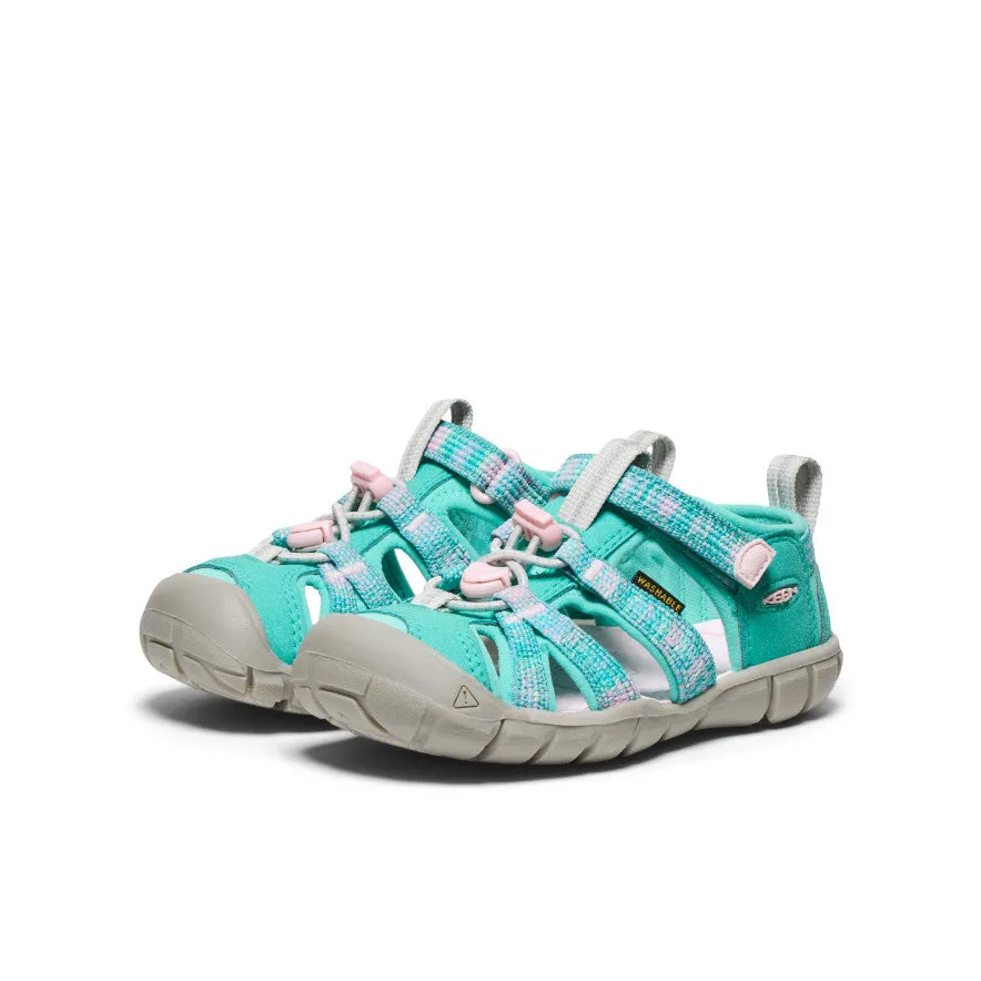 Long Hour Little Kids' Seacamp II CNX  |  Bright Aqua/Giggle Pink