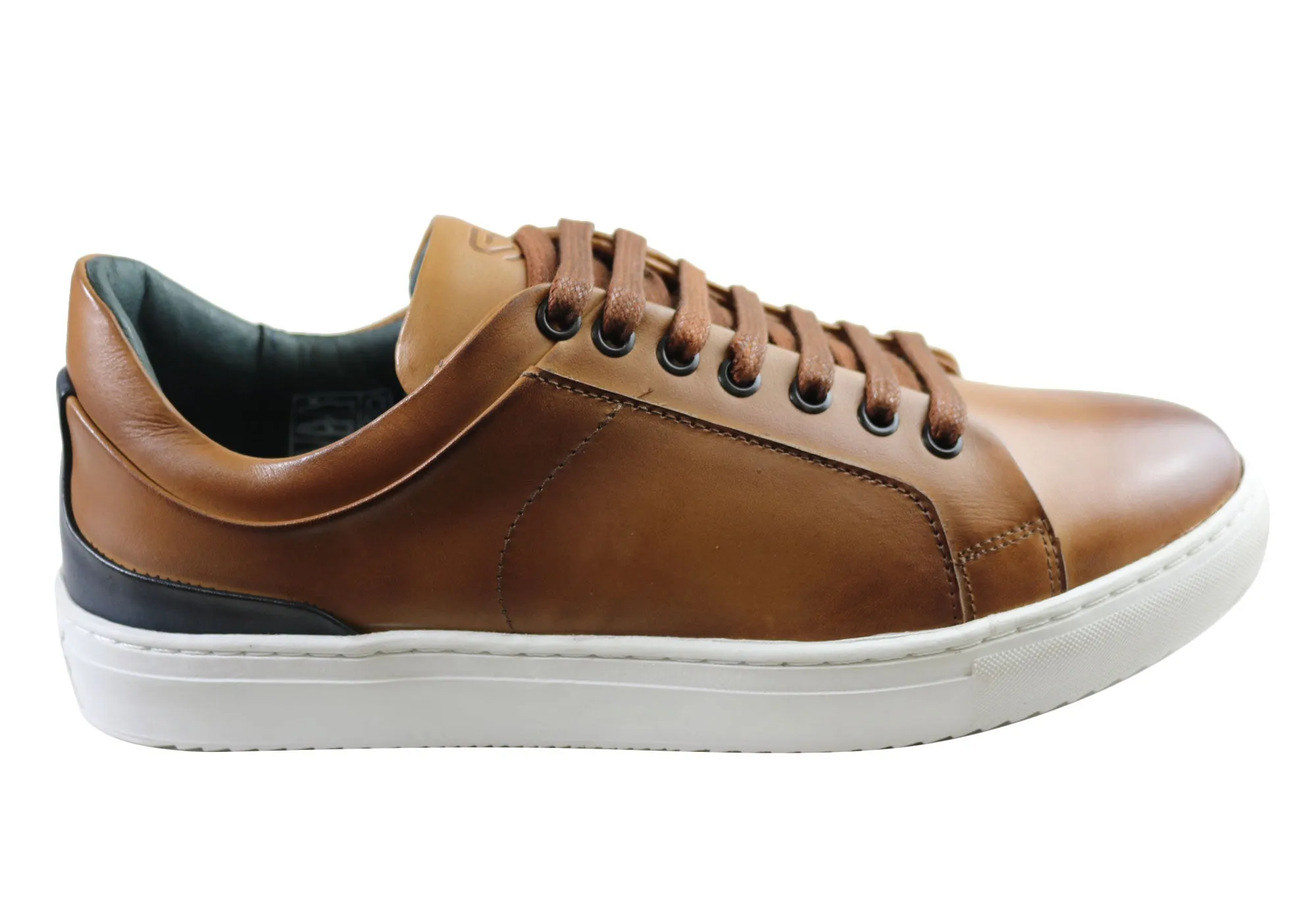 Cushioned heel Savelli Jetta Mens Comfort Leather Lace Up Casual Shoes Made In Brazil
