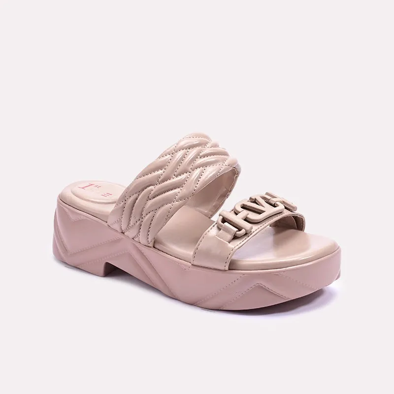 Fawn Chunky Casual Slippers 0413151 Star Shine Suede Soft