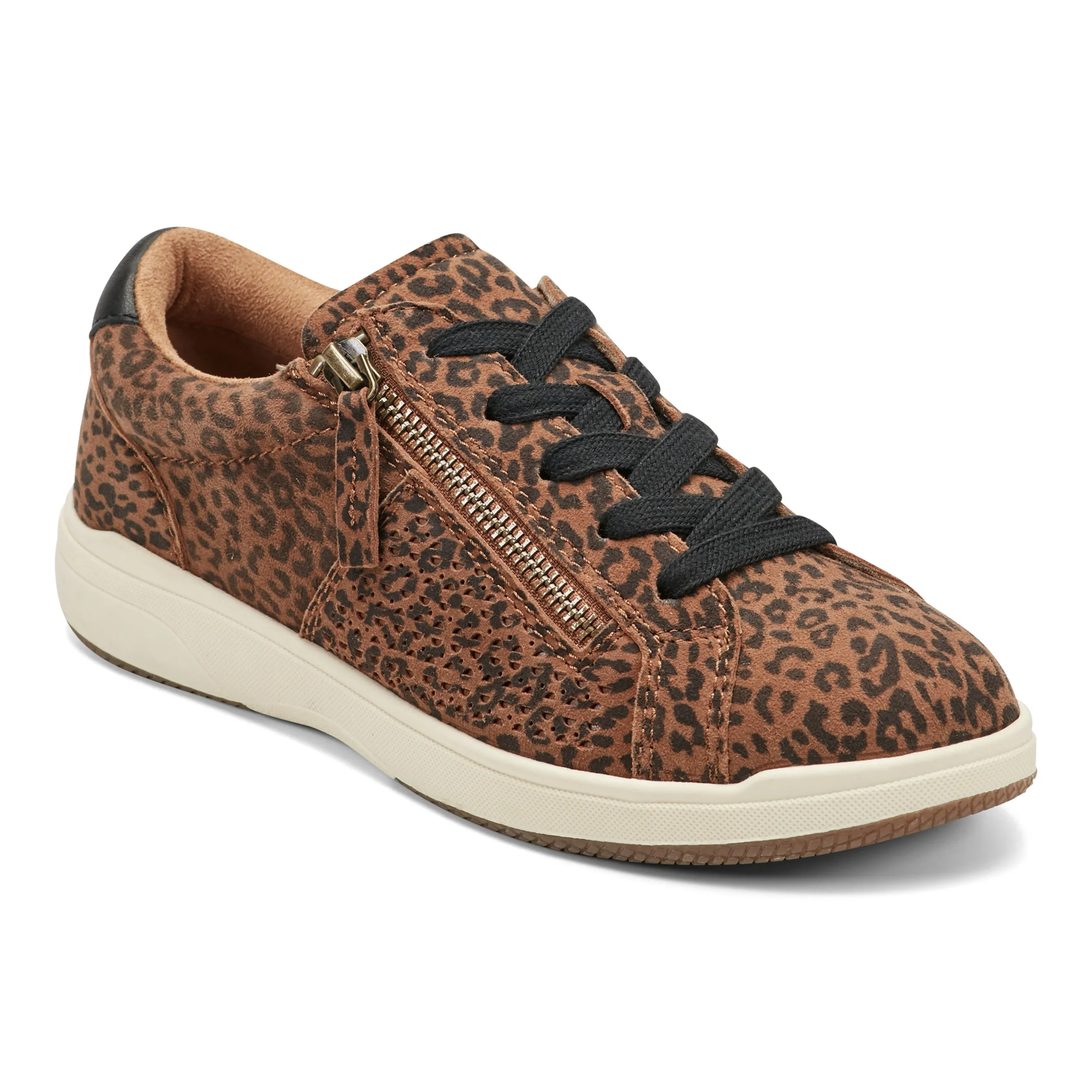 Dance Fit Arch Support Health Focused Netta Round Toe Casual Lace-up Sneakers