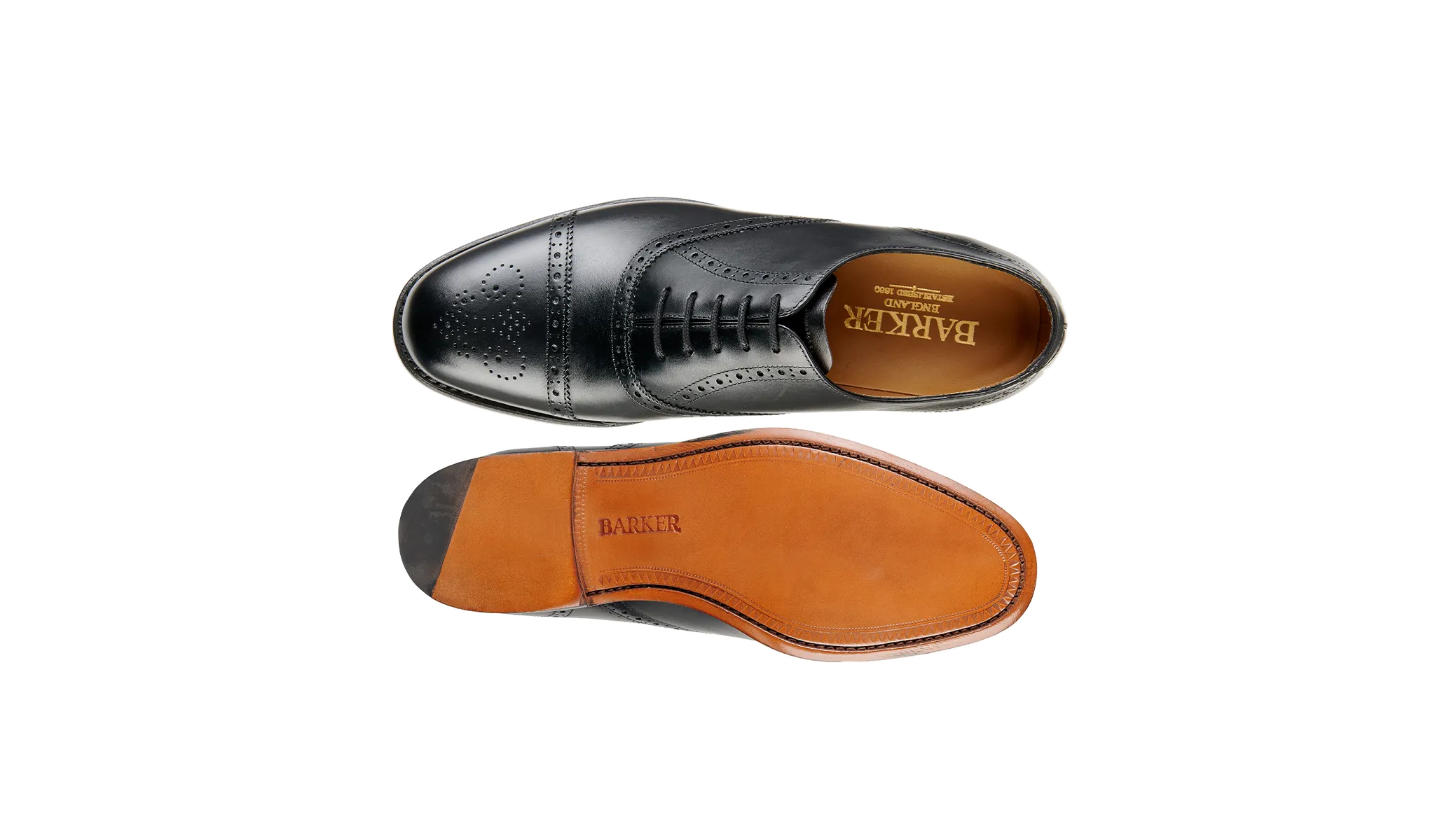 Gatwick - Black Calf Detail Shade Comfortable