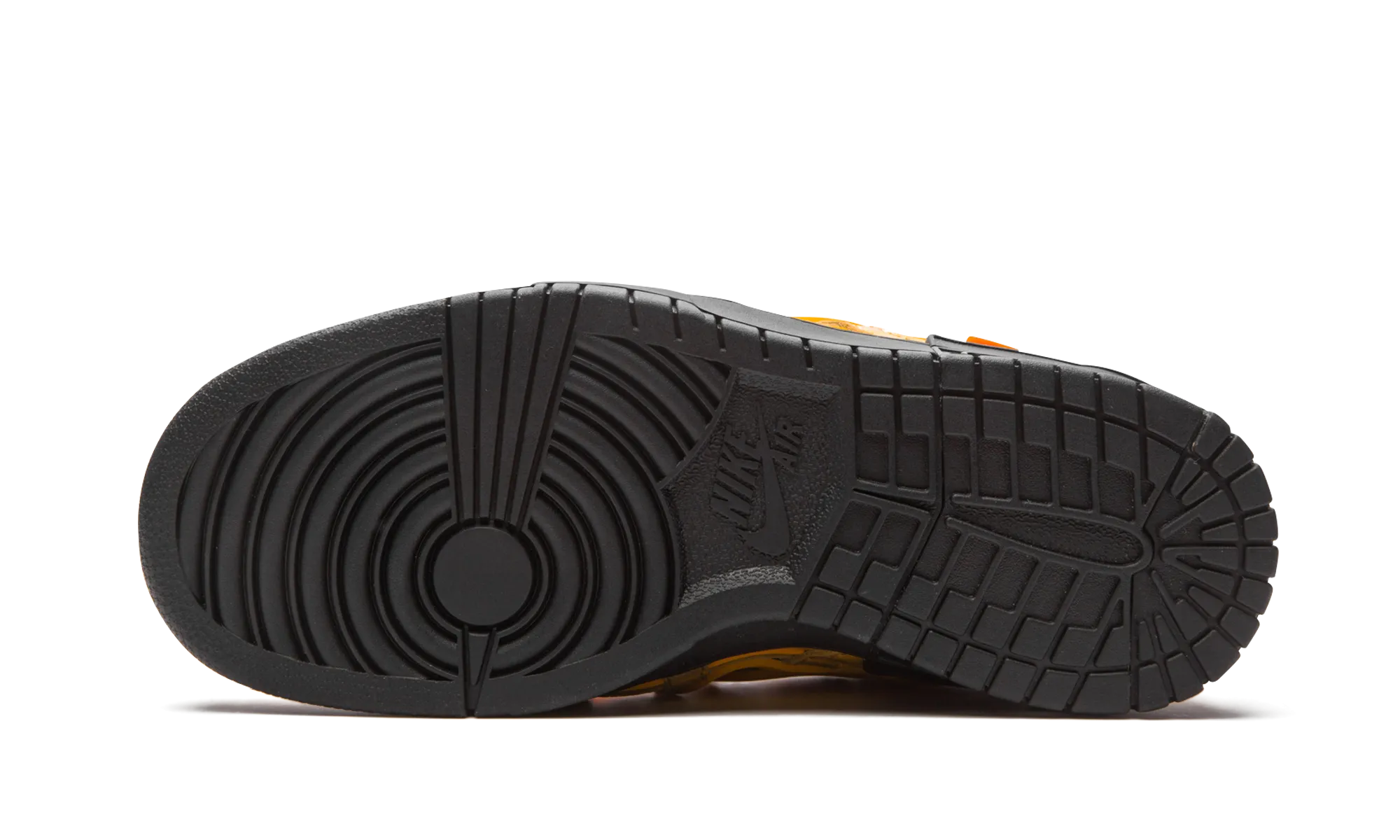 Lined interior Air Rubber Dunk "Off-White- University Gold"