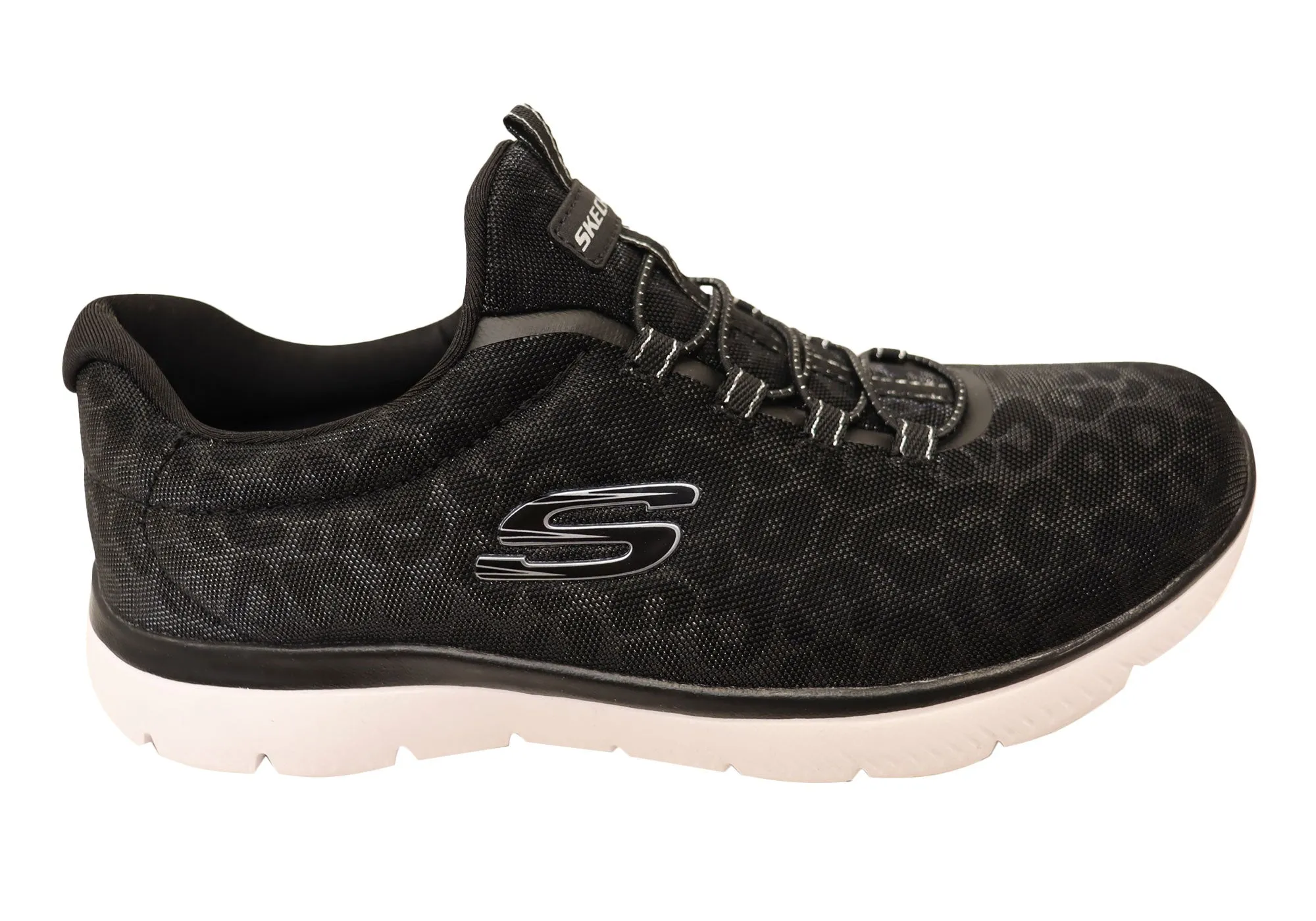 Skechers Womens Summits Sparkling Spots Comfortable Slip On Shoes All Day Weekend Warriors Arch Support Standing Workers