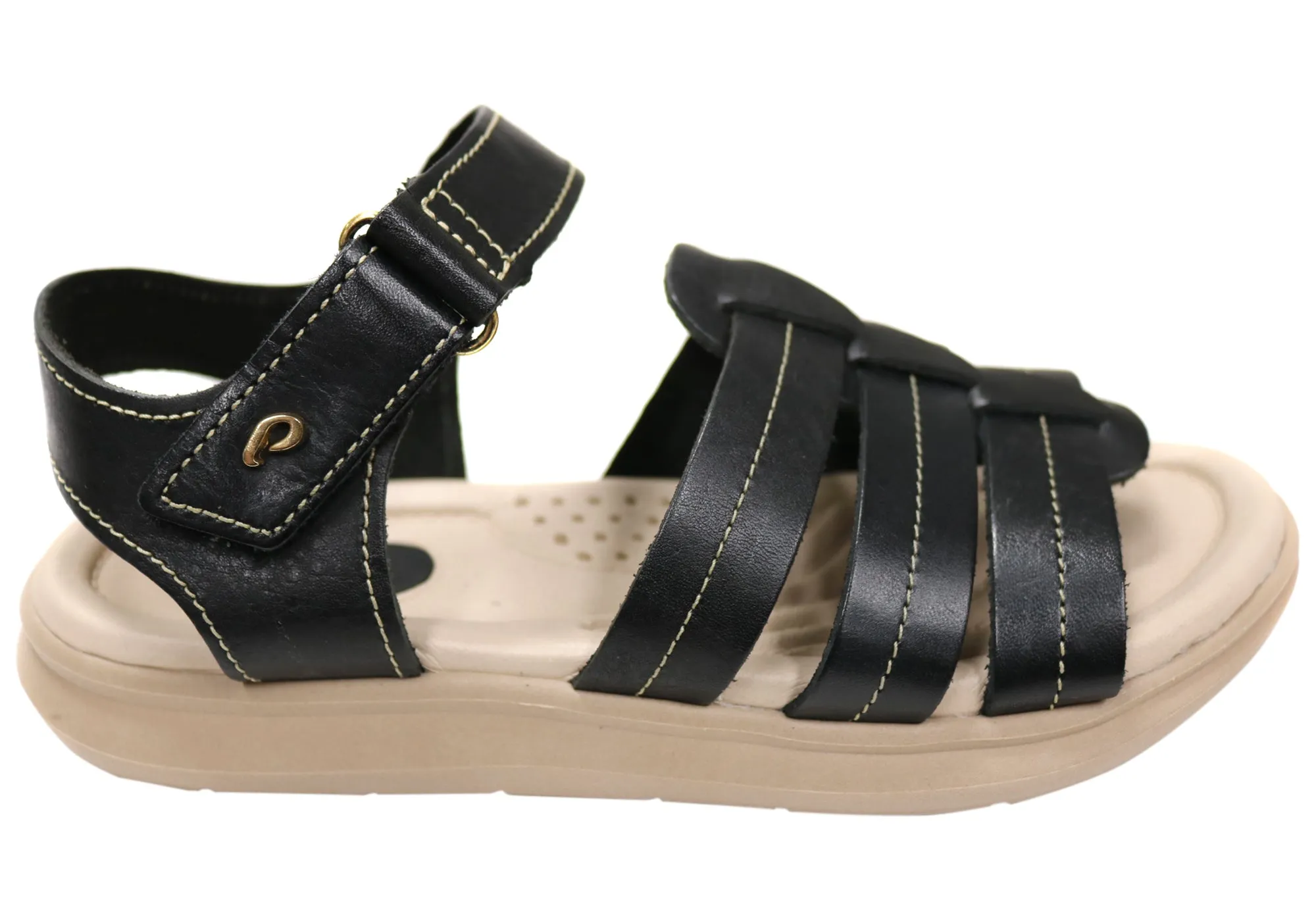 Pegada Pina Womens Comfortable Leather Sandals Made In Brazil Light Utility