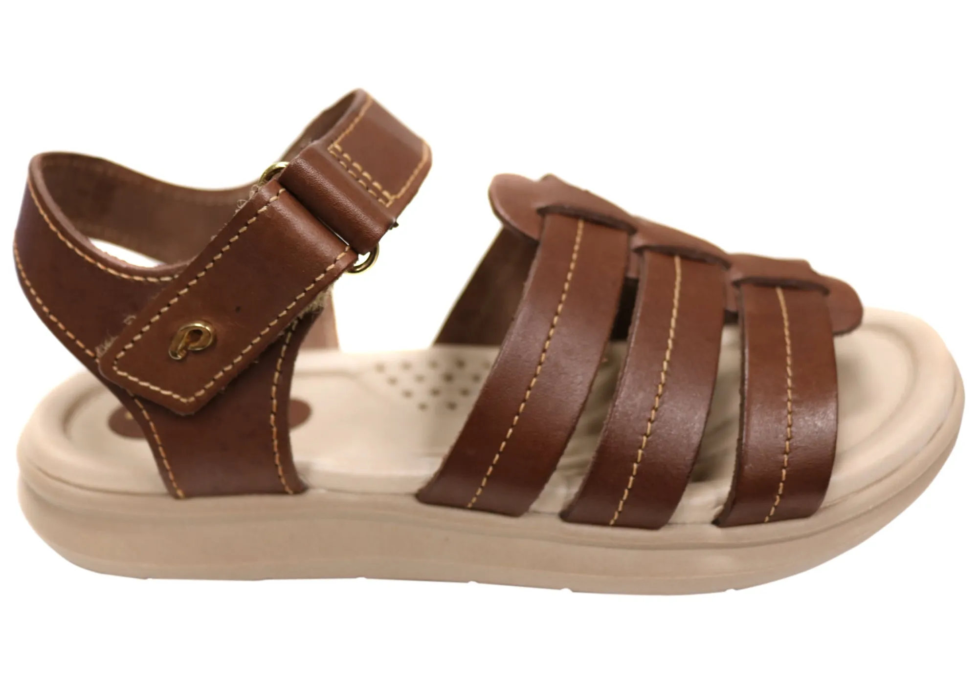 Pegada Pina Womens Comfortable Leather Sandals Made In Brazil Relaxed Summer Footwear Quick Outing
