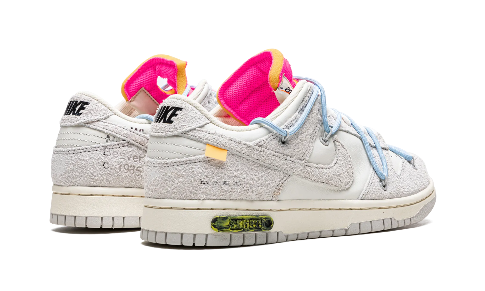Dunk Low "Off-White - Lot 38" Stretchable Material Insta Shot