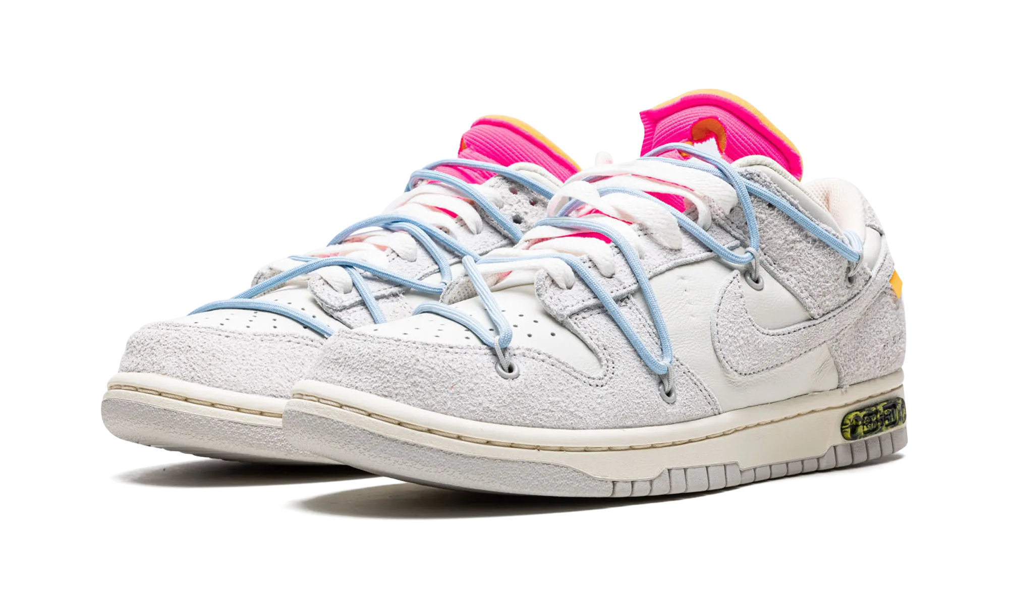 Dunk Low "Off-White - Lot 38" Stacked Heel Lace Free