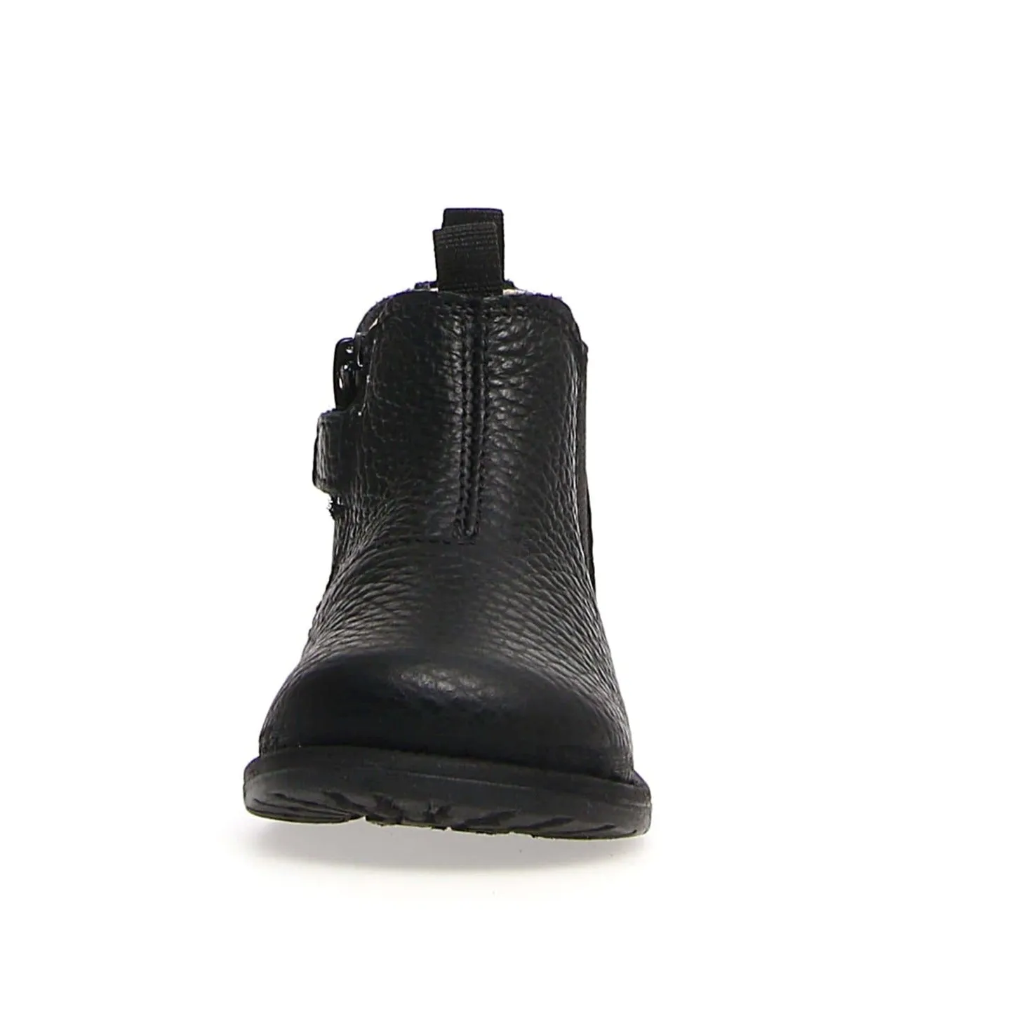 Falcotto Boy's & Girl's Winter Wood Calf Pebbled Shoes, Black Trail grip