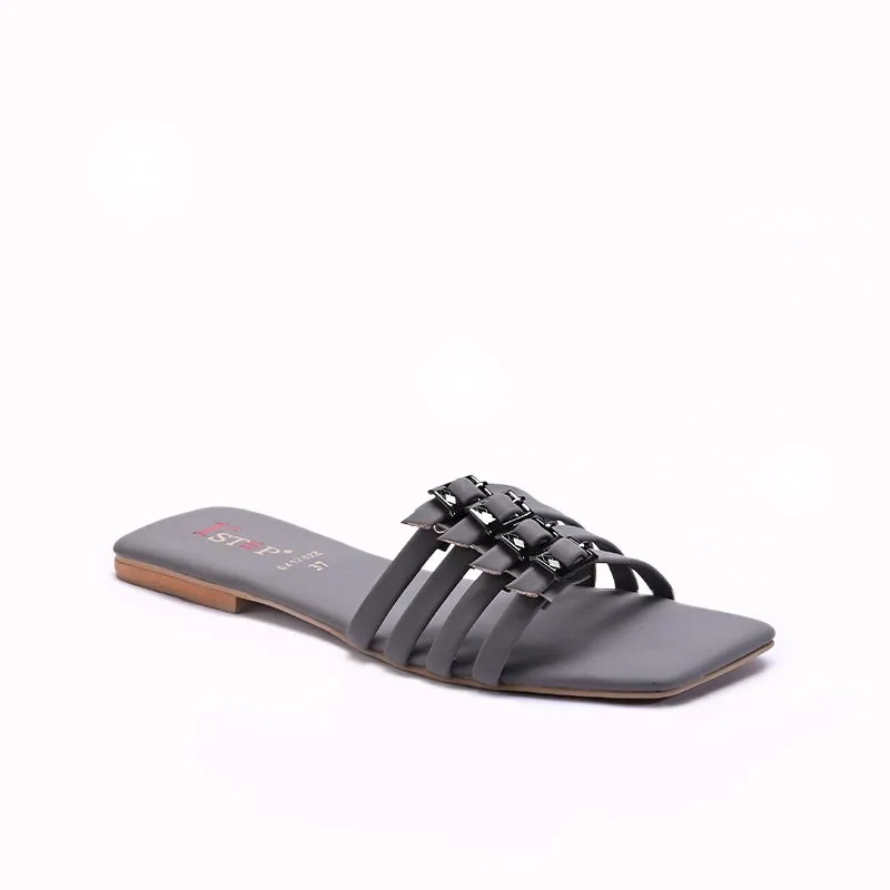 Power Flow Day Long Gray Casual Flat Slippers 0412822