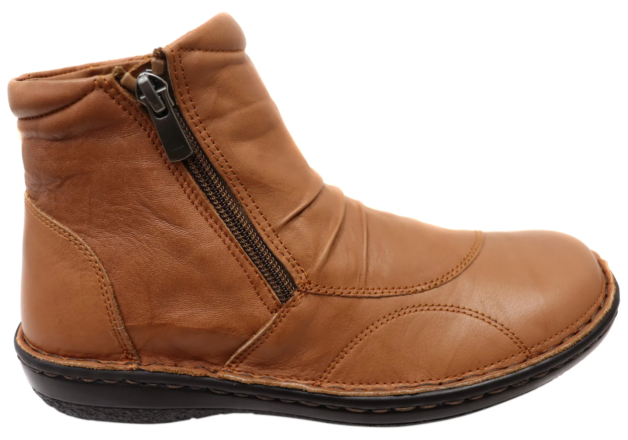 Orizonte Talun Womens European Comfortable Leather Ankle Boots High Top