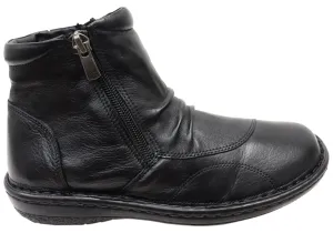 Orizonte Talun Womens European Comfortable Leather Ankle Boots Run Errand